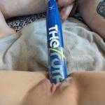 I had already fucked and fisted bbygrl’s amazing little cunt when she asked me to fuck her with the new bat I bought her, so I did! Bbygrl’s such an amazing little fuck slut!