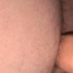 Hubby using a dildo