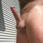 I love it  outside, naked, hard and wanting you to make me cum.