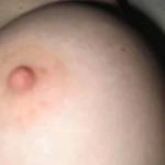 closeup of her boob