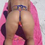 tanning at Ft Desoto beach in St. Pete Fl