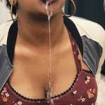 cum load in her mouth