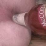 That bottle had me feeling right when I was bout done I was shoving it down my throat then had to fit the whole neck in me I did and rode that thing for a minute i came so hard it shot straight up covered my face and chest I was dripping