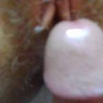 she shows her spread pussy and I cum on her swollen clit. Cum along and tell me about it