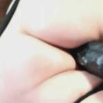 Big Black Dildo fucks her pussy deep. Need some real BBC.