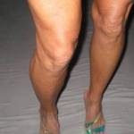 showing off the legs in sexy shoes.
