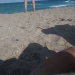My husbands dick starting to get hard watching some sexy gurl on the beach...