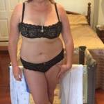 A rare, goofy lingerie shot