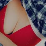 Sexy red bra