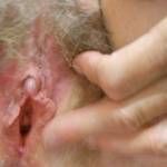 a close look at her hairy pussy to cum on