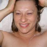 Blonde Hotwife with a Pearl Necklace