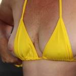 I did some work on a ski boat and took it out for a test run. Bev was sorting out her bikini top and I had the camera in my hand. Why miss an opportunity lol.