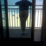 wife loves to have fun on vacation. Tell her how great she looks.