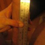 Just showing my dick with a ruler to prove size.
