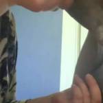 Sucking a big black cock while hubby was at work!