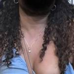 Wife outside flashing in park