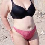 More pics from vacation. Showing myself off on the beach in my underwear in hopes of picking up some tourist's dick. Although some of the local guys look pretty good too. I feel like many men are staring at my tanned booty in a thong and I love it :P