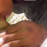 With coworker went for lunch an ended up in the woods hiking !