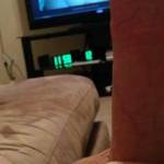 Best cock pic I've ever received to date! Took my breath away seeing myself on the big screen for a first cock pic moment! #Winning