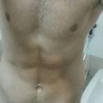 Cock hanging low, no mirror so a pic straight down the body