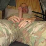stroking my dick for my wife while deployed