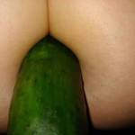 Cucumber doesn't seem to fit as well in my ass as it did my pussy.  Any suggestions?