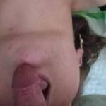 She loves to feel it in her throat