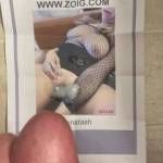 A cum tribute for this beautiful woman. I held it as long as I could but she is simply to beautiful and I came. Hope she likes it.