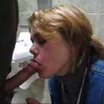 short vid of a bj in a public bathroom at a local mall,with cum swallowing at the end.we need a good cameraman,any volunteers?