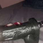 big dildo on fuck machine