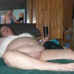JUST LAYIN' BACK WAITING TO GET FUCKED!