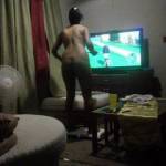 Playing Wii at home
