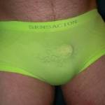 Cock in undies......