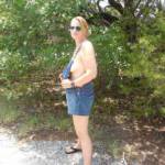 I love to be nude.  So naked at a State Park was just what I wanted to do.  Hubby and I had a lot of fun taking these pics.  He got so turned on he had to fuck me in the woods.