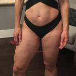 Her new one piece bikini she got. Love to see her at the beach in this!