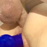 She’s got a fat nine inches slamming her ass while I use the vibrator in her soaked pussy to help her take it. Always a great view, we could use a cameraman (or woman!) sometimes. Interested?