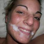 what can i say cum on her face makes her happy!!!!