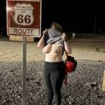 Shannon flashing last night (7-15-25) in New Mexico at a fairly crowded restaurant area