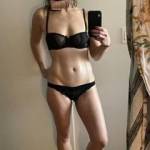 Fresh out the shower and glistening in lingerie