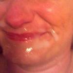 unloaded on her sweet lips