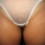 my pussy in wet panties