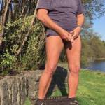 I love to jerk off my cock near places where other people are