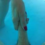 I've been caught , love her sexy nails wrapped around my cock