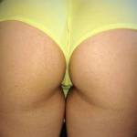 Yellow cheeky panties