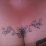 I am a butterfly lover and Im proud of my boobs . So putting a tattoo on my boobs of a butterfly was worth all the pain it took . . I love sharing the view with people that can appreciate both - big boobs and butterflies .