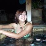my gf stephy in a hot tub...long before we hooked up