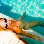 Just me at home on the 15th November 2011. A warm spring day and had to cool off in the pool.