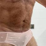 The people’s choice on the new panties was the pair hanging on my cock they are pretty sexy don’t you think
