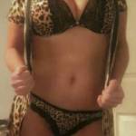 In my leopard print underwear