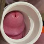 Fucking a PVC fitting and cumming hard